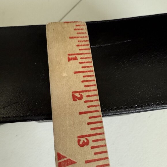 GENNY Women's Handbag Purse Black Leather Flap Zipper Minimalist Made In Italy - Picture 14 of 14